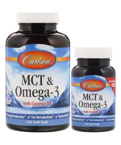 Carlson Labs - MCT & Omega-3 120 + 30 softgels
