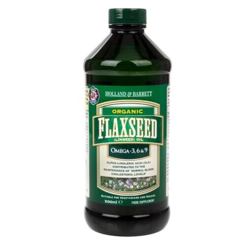 Holland & Barrett - Flaxseed Oil 500 ml.
