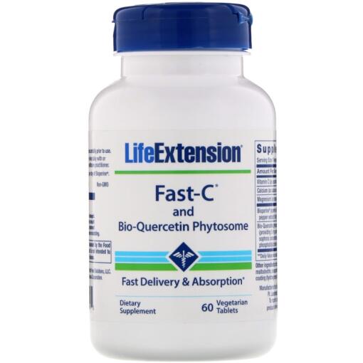 Life Extension - Fast-C and Bio-Quercetin Phytosome 60 vegetarian tabs