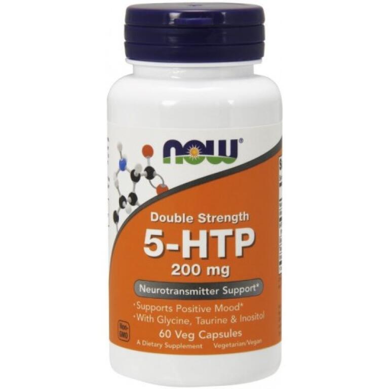 NOW Foods - 5-HTP with Glycine Taurine & Inositol 200mg - 60 vcaps