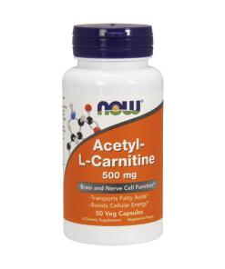 NOW Foods - Acetyl-L-Carnitine 500mg - 50 vcaps