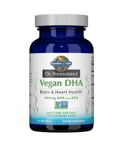 Dr. Formuleret vegansk DHA 30ct softgels